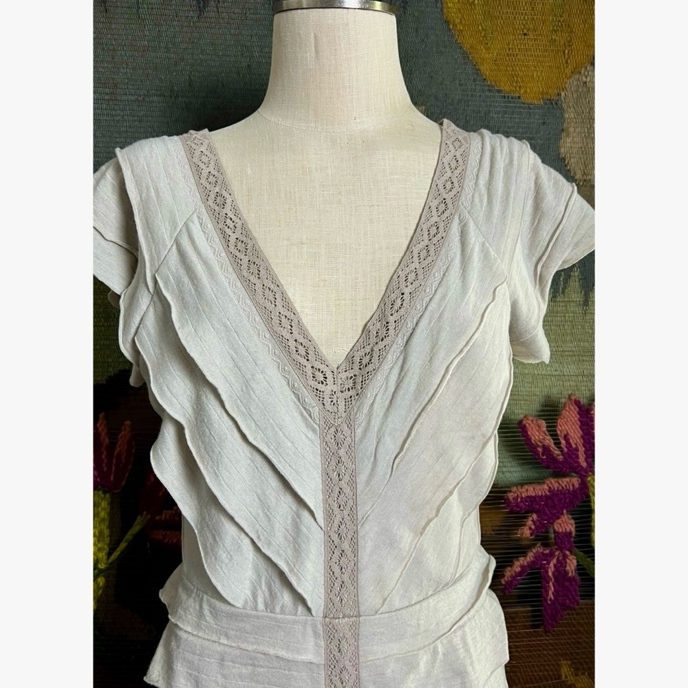 Free People Ruffle Midi Dress M - Picture 2 of 12